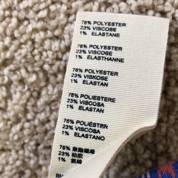 NWT! FREE PEOPLE Size 2 red with blue ikat print pull on pants - Picture 10 of 10